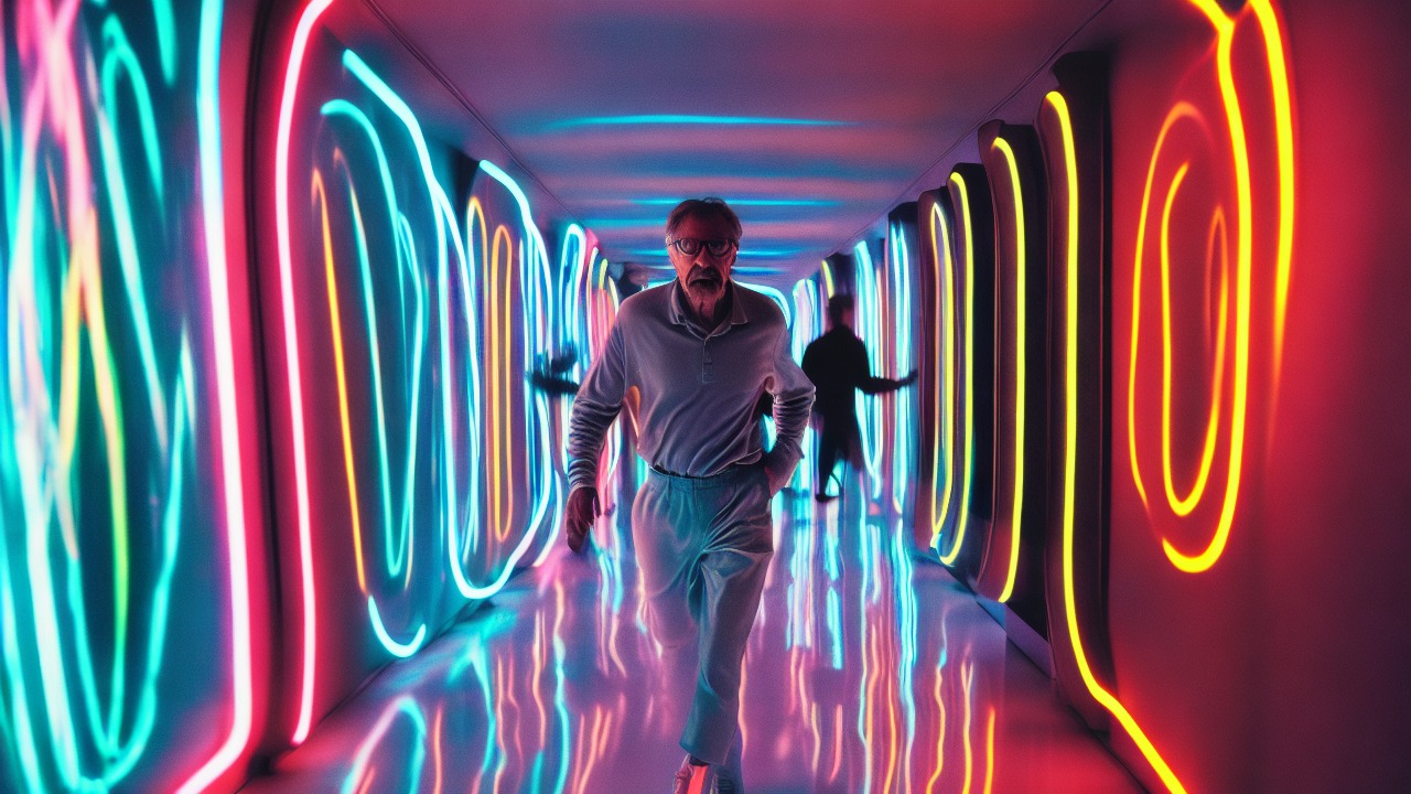 Dream Regression of Moving Through a Curved Corridor